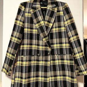Yellow and Black Zara Blazer